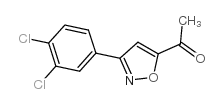 1-[3-(3,4-二氯苯基)异噁唑-5-基]乙酮结构式