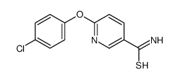 6-(4-氯苯氧基)吡啶-3-硫代甲酰胺结构式