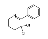 5,5-dichloro-6-phenyl-2,3,4,5-tetrahydropyridine结构式