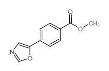 4-(5-噁唑基)苯甲酸甲酯结构式