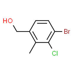 (4-Bromo-3-chloro-2-methylphenyl)methanol structure