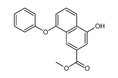 4-羟基-8-苯氧基-2-萘羧酸甲酯结构式