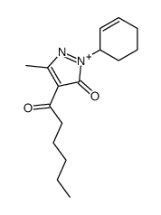 2,4-Dihydro-5-methyl-4-(1-oxohexyl)-2-phenyl-3H-pyrazol-3-one Structure
