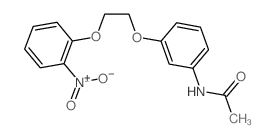 N-[3-[2-(2-nitrophenoxy)ethoxy]phenyl]acetamide Structure