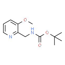 ((3-甲氧基吡啶-2-基)甲基)氨基甲酸叔丁酯结构式