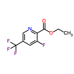 3-氟-5-三氟甲基吡啶-2-甲酸乙酯结构式