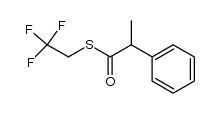 S-(2,2,2-trifluoroethyl) 2-phenylpropanethioate Structure