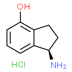 (R)-1-氨基-茚满-4-醇盐酸盐结构式