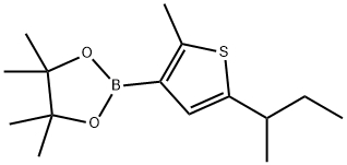 2-Methyl-5-(sec-butyl)thiophene-3-boronic acid pinacol ester Structure