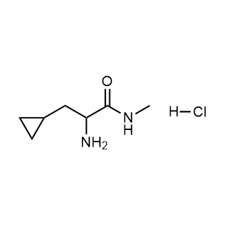 2-氨基-3-环丙基-N-甲基丙酰胺盐酸盐结构式