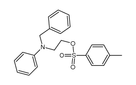 N-benzyl-N-phenyl-2-(p-tolylsulfonyloxy)ethylamine结构式