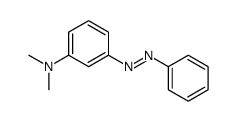 N,N-dimethyl-3-phenyldiazenylaniline Structure