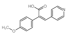Benzeneacetic acid,4-methoxy-a-(4-pyridinylmethylene)- Structure