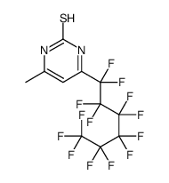 6-methyl-4-(1,1,2,2,3,3,4,4,5,5,6,6,6-tridecafluorohexyl)-1H-pyrimidine-2-thione结构式