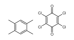 tetrachloro-[1,4]benzoquinone, compound with 1,2,4,5-tetramethyl-benzene结构式