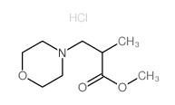 Methyl alpha-methyl-4-morpholinepropionate hydrochloride Structure