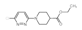 1-(6-氯-3-吡嗪)哌啶-4-羧酸乙酯结构式