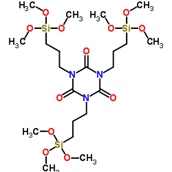 异氰脲酸三[3-(三甲氧基硅烷基)丙基]酯结构式