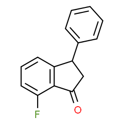 7-Fluoro-3-phenyl-1-indanone Structure
