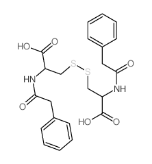 L-Cystine,N,N'-bis(2-phenylacetyl)- structure