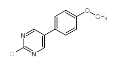 5-(4-甲氧基苯基)-2-氯嘧啶结构式