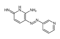 2,6-二氨基-3-((吡啶-3-基)偶氮)吡啶结构式