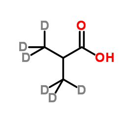 异丁酸-D6结构式