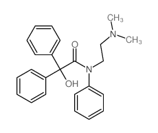Benzeneacetamide,N-[2-(dimethylamino)ethyl]-a-hydroxy-N,a-diphenyl-结构式