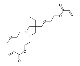 三羟甲基丙烷乙氧基化物(1EO/OH)甲醚二丙烯酸盐结构式