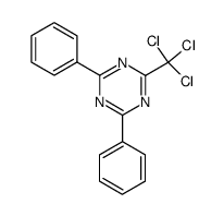 2-trichloromethyl-4,6-diphenyl-1,3,5-triazine Structure
