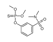m-Hydroxy-N,N-dimethylbenzenesulfonamide O,O-dimethyl phosphorothioate Structure