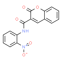 N-{2-nitrophenyl}-2-oxo-2H-chromene-3-carboxamide结构式