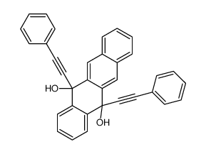 5,12-dihydro-5,12-bis(phenylethynyl)naphthacene-5,12-diol结构式