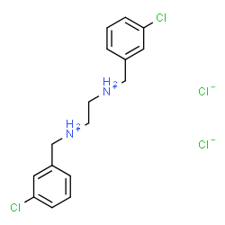 N1,N2-BIS(3-CHLOROBENZYL)-1,2-ETHANEDIAMINIUM DICHLORIDE结构式