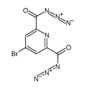 4-bromopyridine-2,6-dicarbonyl azide结构式