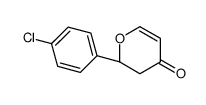 (2R)-2-(4-chlorophenyl)-2,3-dihydropyran-4-one结构式