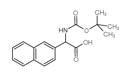 2-((tert-Butoxycarbonyl)amino)-2-(naphthalen-2-yl)acetic acid Structure