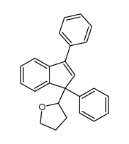 1-(2-tetrahydrofuryl)-1,3-diphenylindene结构式