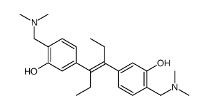 2-[(dimethylamino)methyl]-5-[(E)-4-[4-[(dimethylamino)methyl]-3-hydroxyphenyl]hex-3-en-3-yl]phenol Structure