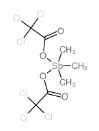 2,2,2-trichloroacetic acid; trimethylstibane结构式