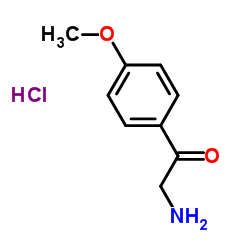 2-氨基-1-(4-甲氧苯基)-苯乙酮盐酸盐结构式