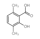2-羟基-3,6-二甲基苯甲酸结构式