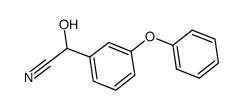 alpha-Hydroxy-3-phenoxybenzeneacetonitrile Structure