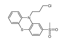 10-(3-chloropropyl)-2-methylsulfonylphenothiazine结构式