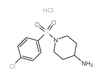 1-(4-氯苯磺酰基)哌啶-4-胺盐酸盐结构式