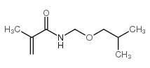 2-甲基-N-[(2-甲基丙氧基)-甲基]-2-丙烯酰胺结构式