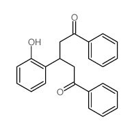 3-(2-hydroxyphenyl)-1,5-diphenyl-pentane-1,5-dione结构式