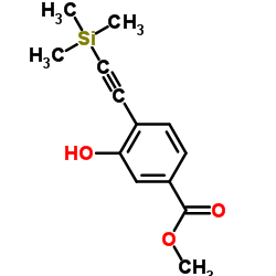 Methyl 3-hydroxy-4-((trimethylsilyl)ethynyl)benzoate structure