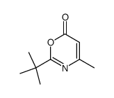 2-tert-butyl-4-methyl-1,3-oxazin-6-one结构式