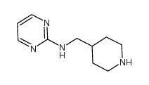 N-(哌啶-4-基甲基)嘧啶-2-胺结构式